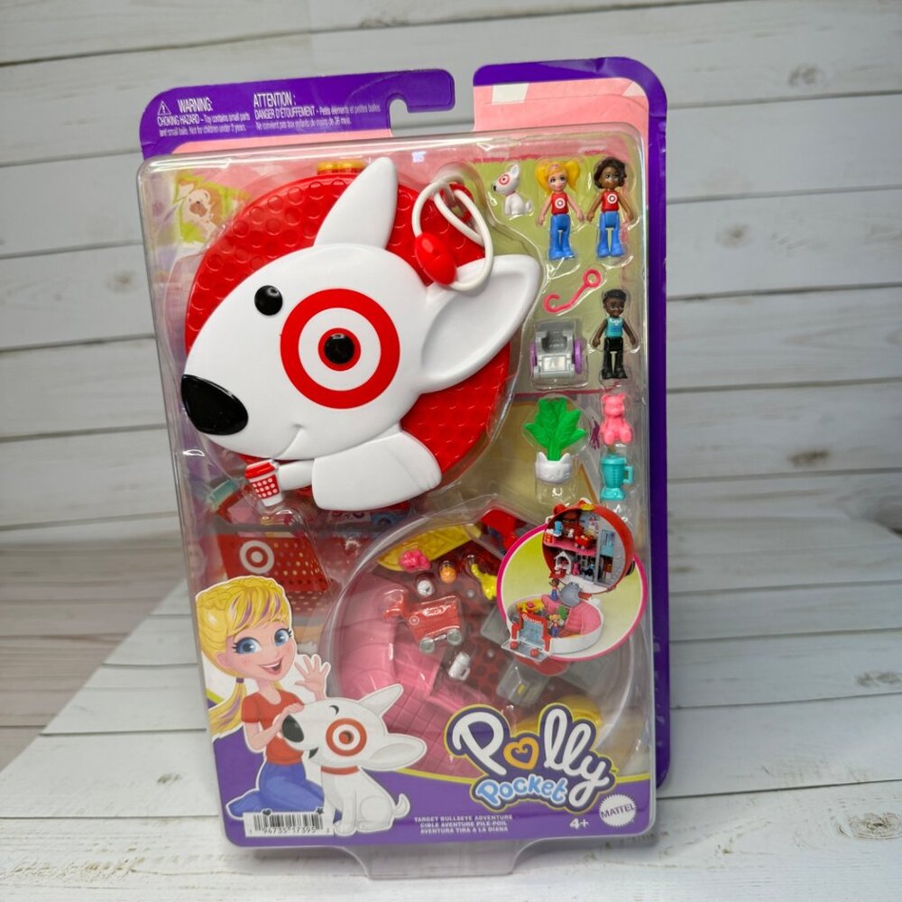 Polly Pocket Target Bullseye Adventure‎ Playset With Mini Figures & Accessories